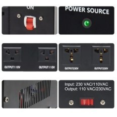 YinLeader F-3000P, 60 Hz, to 120V og 240V stikkontakter