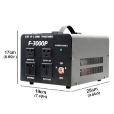YinLeader F-3000P, 60 Hz, to 120V og 240V stikkontakter