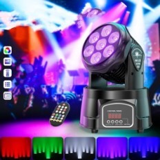 Farol de cabeça de luta Zonqoonz, 175v, 70 W, 7x15 W, 2 peças, usadas