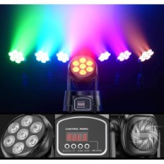 Phare à tête de combat Zonqoonz, 175v, 70 W, 7x15 W, 2 pièces, utilisée