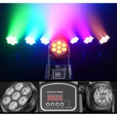 Kamphovedet Head Light Zonqoonz, 175V, 70 W, 7x15 W, 2 stk., Brugt