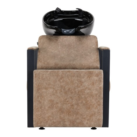 Unité de Lavage Coiffure Modena Noir Antique — vue de face