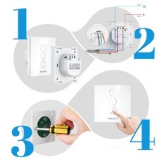 MaxCio Blinds Switch, WiFi, IP20, 600W, 240V, uten boks, brukt