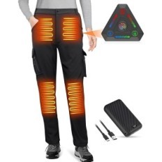 Pantaloni da donna Fernida, batteria USB 7.4v, taglia L