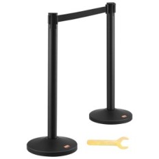 Stojaki do kontroli tłumu VEVOR, 350 mm × 75 mm, 4 sztuki, Powystawowy