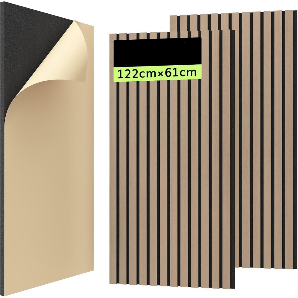 Paneles acústicos TONOR 4 PCS. 122x61x2,1 cm Insonorización profesional para registrar estudio o paneles de oficina estética