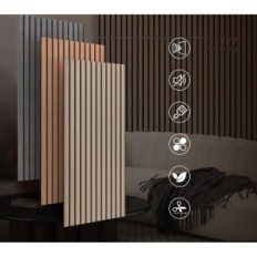 Akoestische panelen tonor 4 stuks. 122x61x2,1 cm Professionele geluidsisolatie voor opnamestudio of esthetische kantoorpanelen