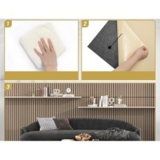 Akustiske paneler tonor 4 stk. 122x61x2,1 cm Professionel lydisolering til optagelse Studio eller æstetiske kontorpaneler