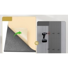 Paneles absorbentes de sonido TONOR, 4 PCS, 122x61x2,1 cm, nuez oscura