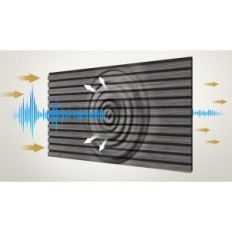 Paneles absorbentes de sonido TONOR, 4 PCS, 122x61x2,1 cm, nuez oscura