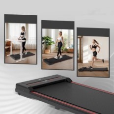 Treadmiller sperax 800 in 1-6 km / h 115 x 50 x 12 cm Tapis roulant elettrico compatto sotto la scrivania per camminare e correr