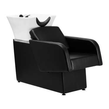 Hairdressing wash unit Turyn black — side view