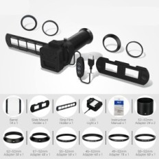 JJC FDA-S1 Negatieve scanner 35mm met LED-achtergrondverlichting, schuifhouder