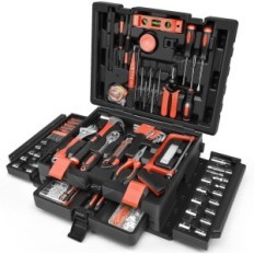 Sundpey Tool Set 379 prvků v krabici se zásuvkou, červená