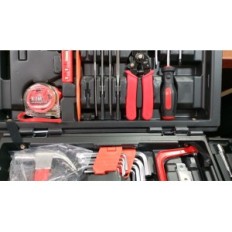 Sundpey tool set 379 elements in a box with drawer, red