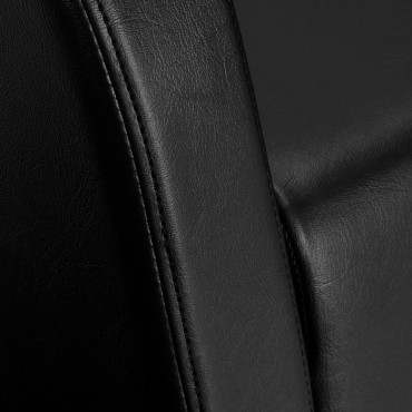 Hairdressing wash unit Turyn black — close-up of the seat