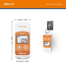 Elitech RC-5, DataLogger de temperatura com LCD, 10 PCs, 32000 pontos de gravação