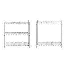 Scaffalatura filo filo. Colore openwork grigio 180x90x35cm a 250 kg