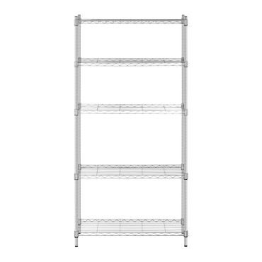 Vielos vielos vielos lentynos. Openwork Spalva Gray 180x90x35cm iki 250 kg