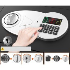 Ανθεκτικά στη φωτιά 25L ασφαλή με οθόνη LED και τσάντα εγγράφων 25x35x25 cm