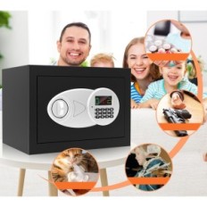 Fire-resistive a 25L seguro com exposição LED e documentos saco 25x35x25 cm