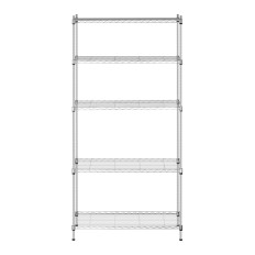 Wire Wire Rack Openwork Kleur Grijs 180x90x35cm tot 150kg