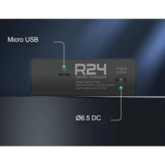 Caricabatterie per Limet per 24 batterie AA / AAA, con funzione LCD e scarica