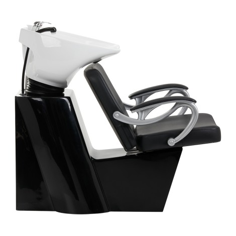 Gabbiano Friseurwascheinheit ZA31 Schwarz — Seitenansicht