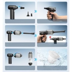 Antifondo elettrico IDOO, metallo, kit di pulizia USB