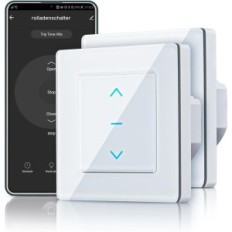 Commutateur Intelligent Moes, rideaux de contrôle à distance par Alexa, 2pcs.
