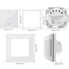 Intelligent Moes Switch, fjernkontroll gardiner av Alexa, 2 stk.