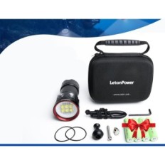 Latarka LetonPower B24 Dive Light, 9000 lumenów, 80m, do zdjęć pod wodą.