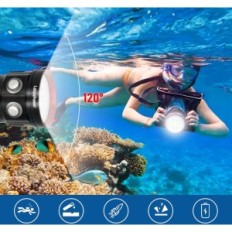 FeteauPower B24 Dive Light, 9000 lumens, 80m, pour images sous l'eau.