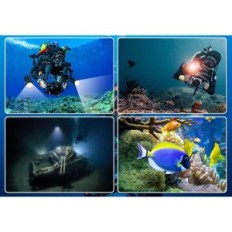 FETLETPOWER B24 Tauchlicht, 9000 Lumen, 80m, für Bilder Unterwasser.
