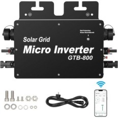 Buyweek Inverter, 800 W, IP65, Monitor de aplicaciones WiFi, AC220V, UTILIZADO