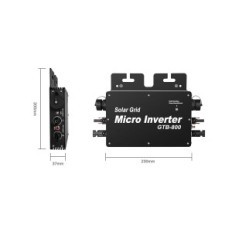 Buyweek Inverter, 800 W, IP65, WiFi App Monitor, AC220V, Používa