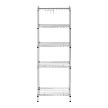 Scaffalatura a filo a filo grigio openwork grigio 150x55x35cm a 150 kg