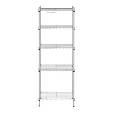 Wire wire shelving openwork color gray 150x55x35cm to 150kg