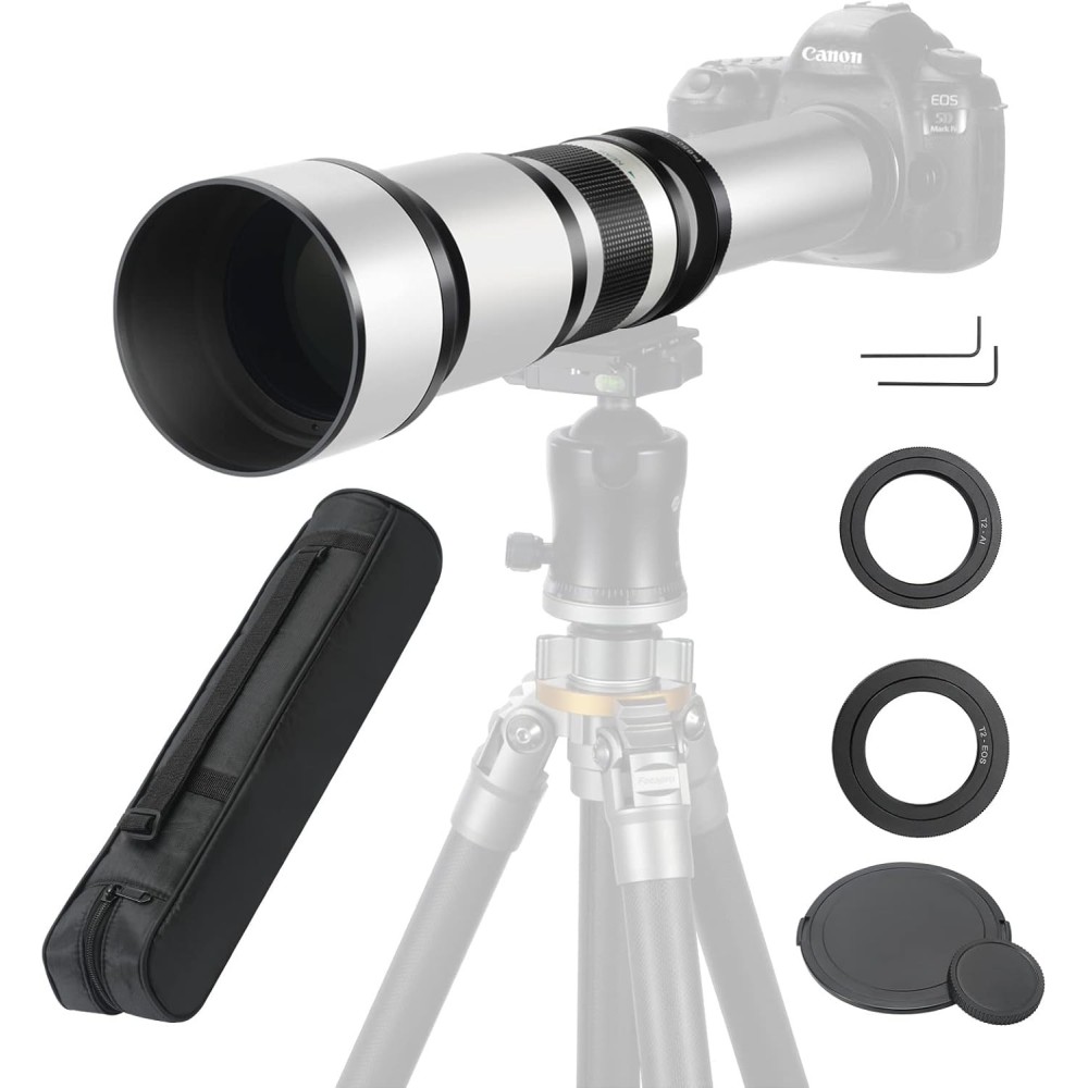 LENS JINT 650-1300 mm F / 8 HD pre Canon Nikon 80D 90D