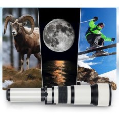 Objektiv JINT 650-1300 mm F / 8 HD pro Canon Nikon 80D 90d