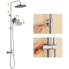 Aural-Dusche mit Armaturen, 100-139 cm