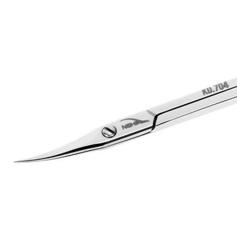 Nghia export cuticle scissors KD.704 — close-up of the blade