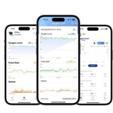 Viatom o2 ring for finger, 9.8 x 9.2 x 7.3 cm Intelligent SATTERATION monitor and sleep