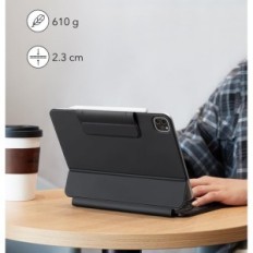 Caso NEGRO ESR 6B012A para iPad Air 11 "(M2, 2024) con un teclado, utilizado