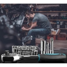 Sundpey Toolkit, 257 Elementen, 43.18 x 9,65 x 28.96 cm