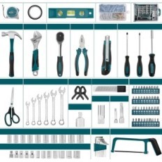 Sundpey Toolkit, 257 elemenata, 43,18 x 9,65 x 28,96 cm