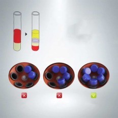 Swansoft PRP 6x10 ml laboratorie sentrifuge, 2086 x g, 0-60 min, utstilling