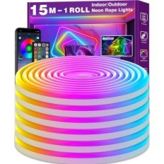 Neon Ailbton usato 15 m nastro 15 m illuminazione RGB IP65 nessun telecomando