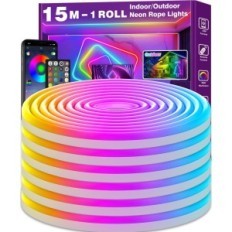 Gebraucht Neon Ailtton 15 m Band 15 m RGB-Beleuchtung IP65 Keine Fernbedienung