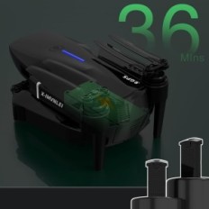 DRON AB X-IMVNLEI 4K, FPV WIFI, 36min, radiobesturing, gebruikt